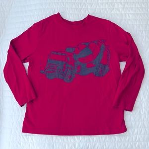 Hanna Andersson Sueded Jersey Long Sleeve Truck Tee